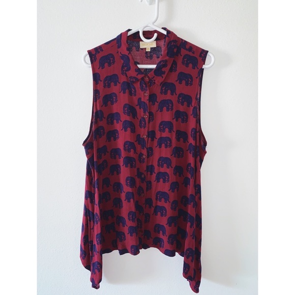 Modcloth Tops - Button Down Sleeveless Top